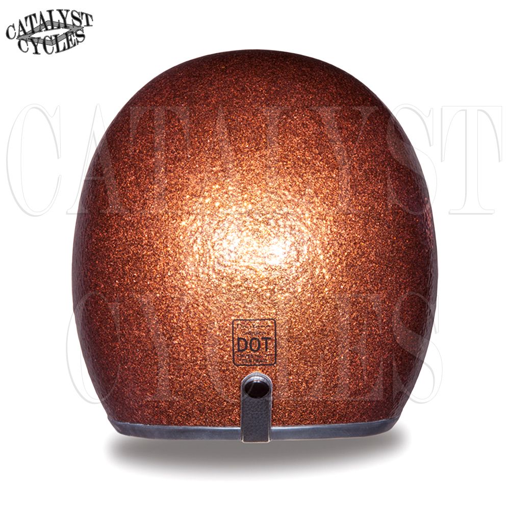 3/4 Motorcycle Helmet Root Beer Metal Flake Helmet Daytona Cruiser ALL